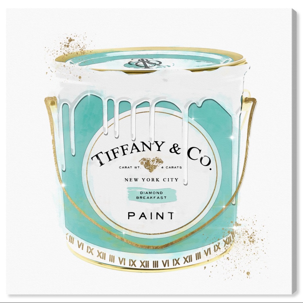 Blue Paint Can Canvas Print